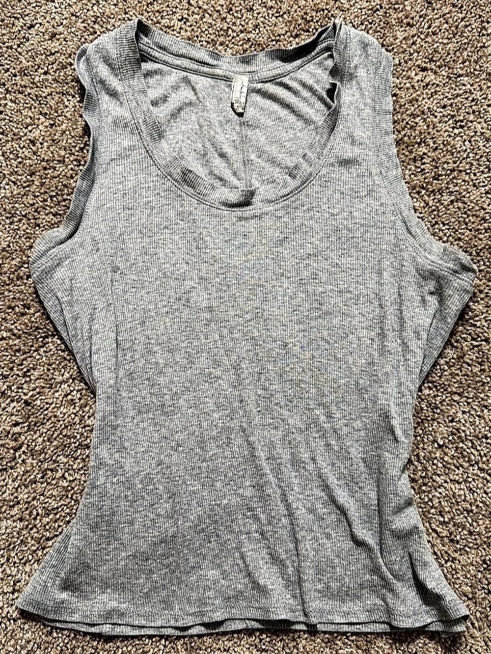 Free People-  Gray Tank Top Size Small Like New